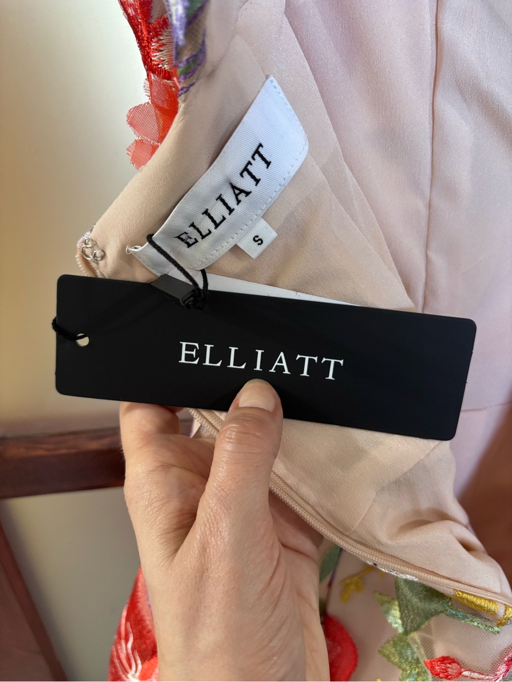 Elliatt Floral-Embroidered Dress - Picture 4 of 4